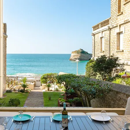 Aroha With Terrasse And Sea View In Διαμέρισμα Μπιαρίτζ