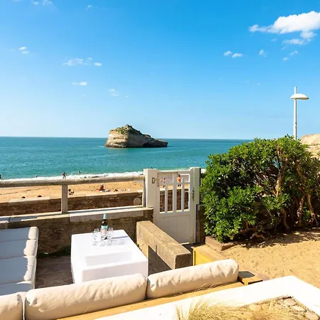 Aroha With Terrasse And Sea View In Διαμέρισμα Μπιαρίτζ
